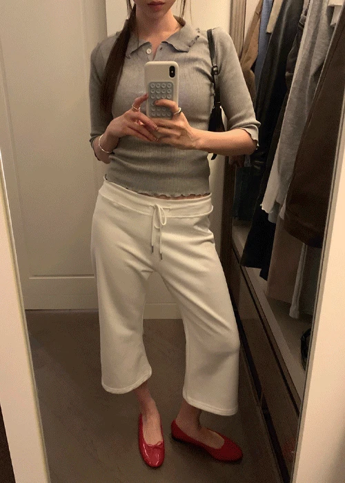 케디 로우 7부 쭈리 팬츠 (2 color)