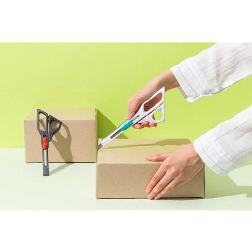 매표화학 듀오컷 MP-3005 언박싱 택배 사무용 칼 가위 세트 2in1 칼가위를한번