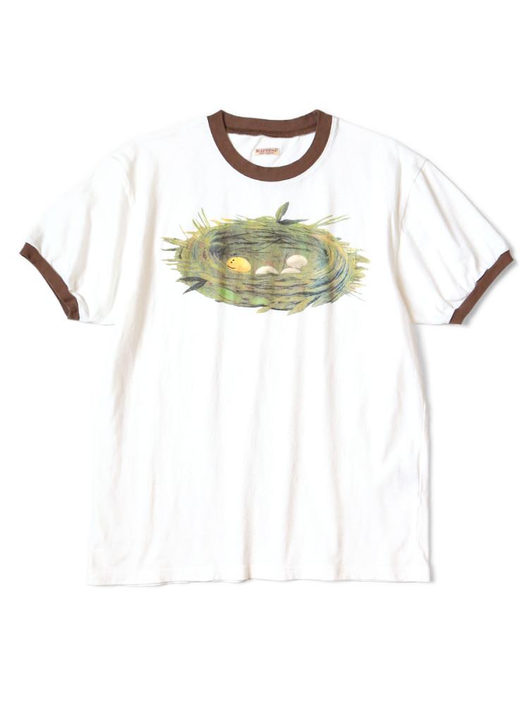 캐피탈 KAPITAL 20/-천축 링거 T(PROFILE RAINBOWY BIRD`S NESTpt) K2403SC061