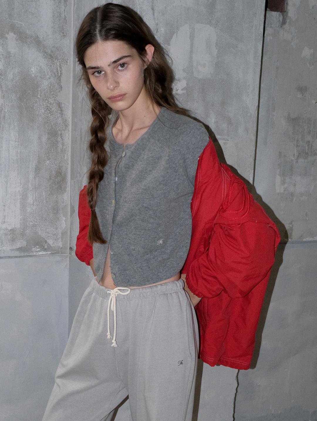 [3rd] Some heart cardigan - grey