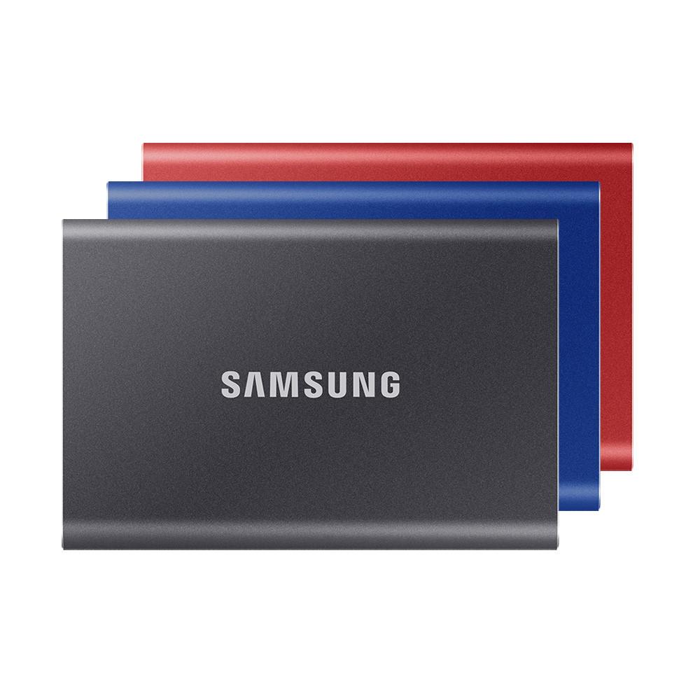 삼성전자 삼성 T7 외장SSD 외장하드 500GB 500기가 MU-PC500T/WW 그레이 국내정품+파우치 증정