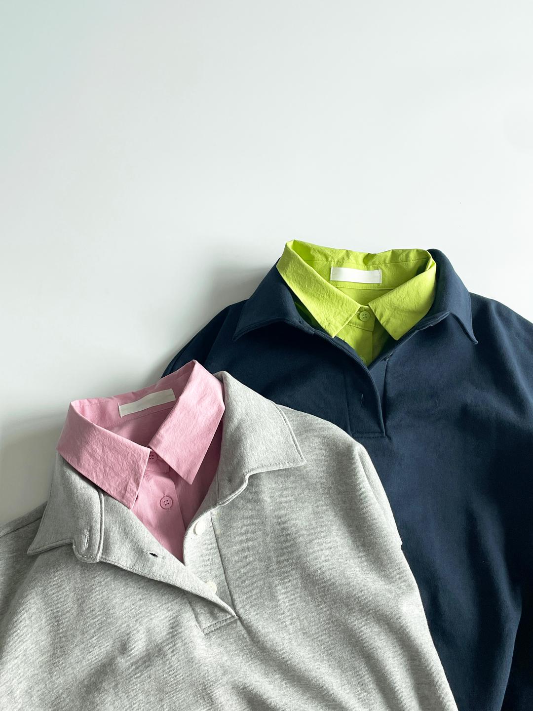 컬러 루즈핏 셔츠 [4color]