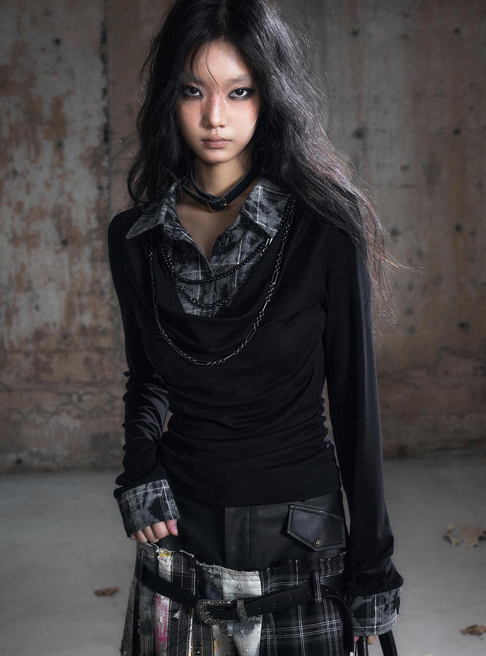 Tencel Layered Chain Top (2color)