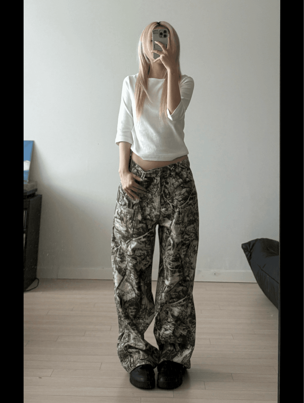 [ERTR] [NEEDLE 니들 X ERTR 콜라보 2차 ] Real Tree Denim Pants