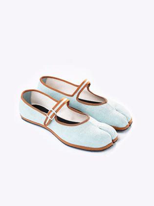 TABI MARY JANE LINEN JUTA CLOUD+LEATHER