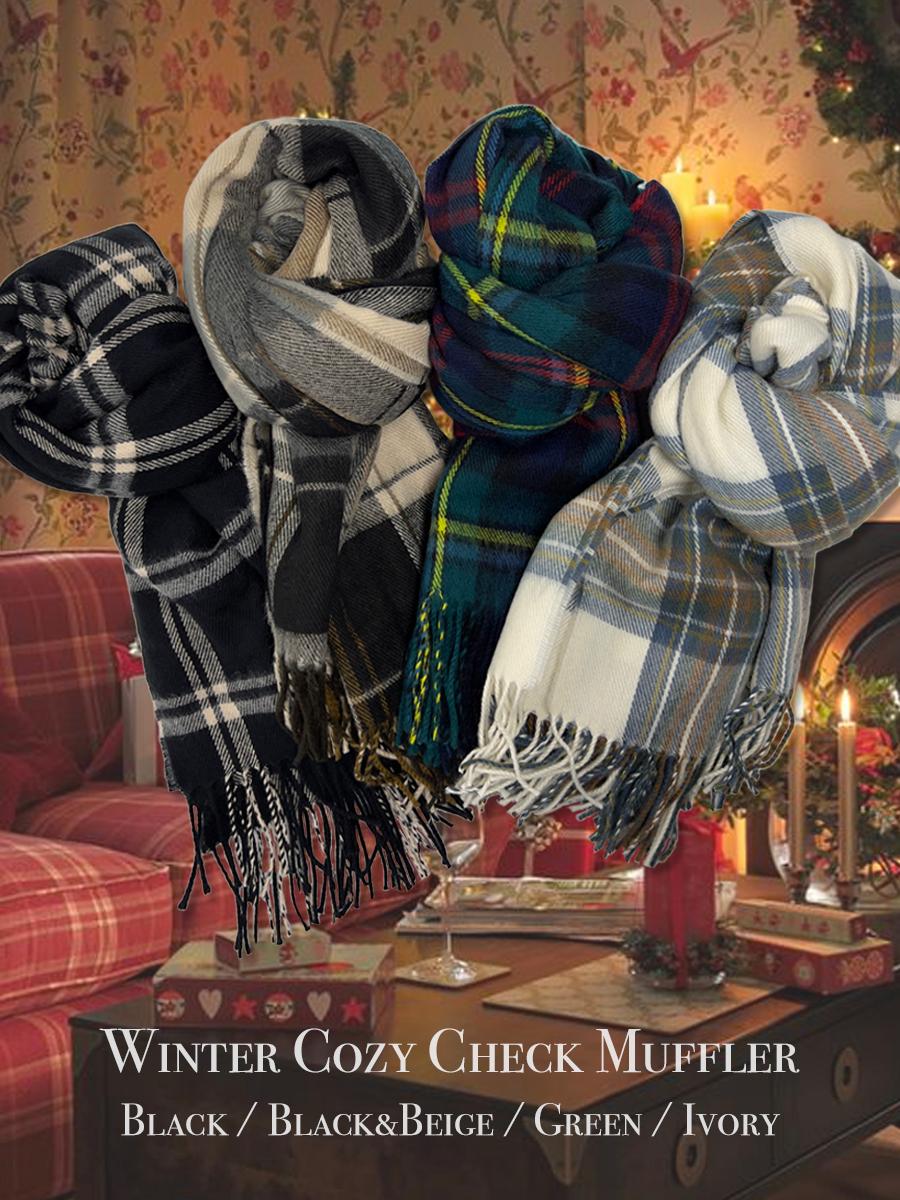 [추천] Winter Cozy Check Muffler (6color)