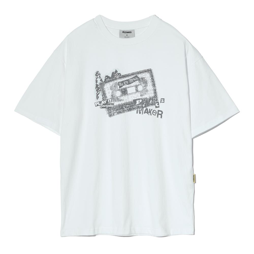 VINTAGE TAPE TEE (WHITE)