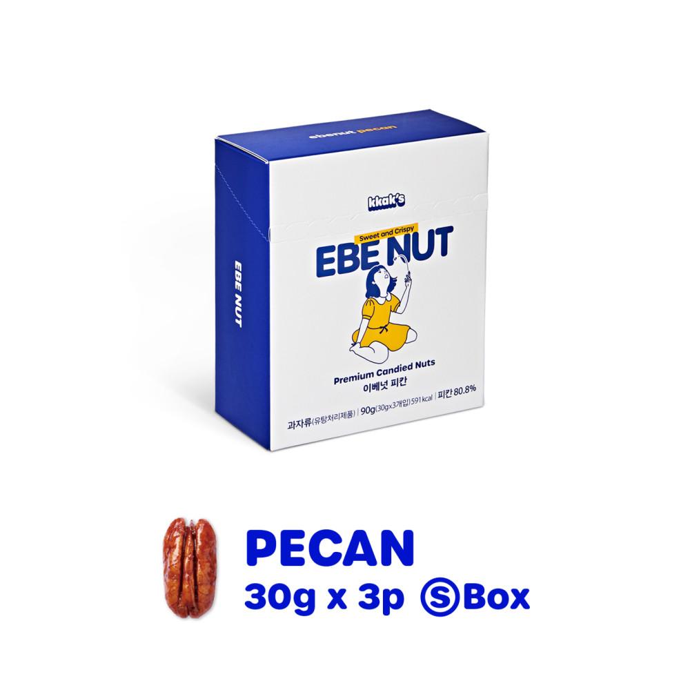 ebenut 이베넛 피칸정과 강정 간식 답례품 선물 3팩 90g