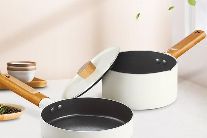 16cm 컴팩트한 사이즈! 요리를 즐겁게 만드는 도무스 IH 프라이팬&밀크팬