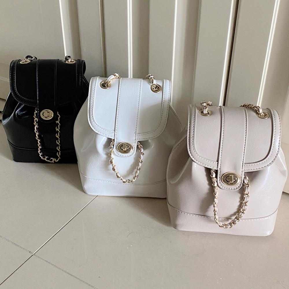 [공장직영제작]이랑 복주머니 가방 샤 체인 백팩