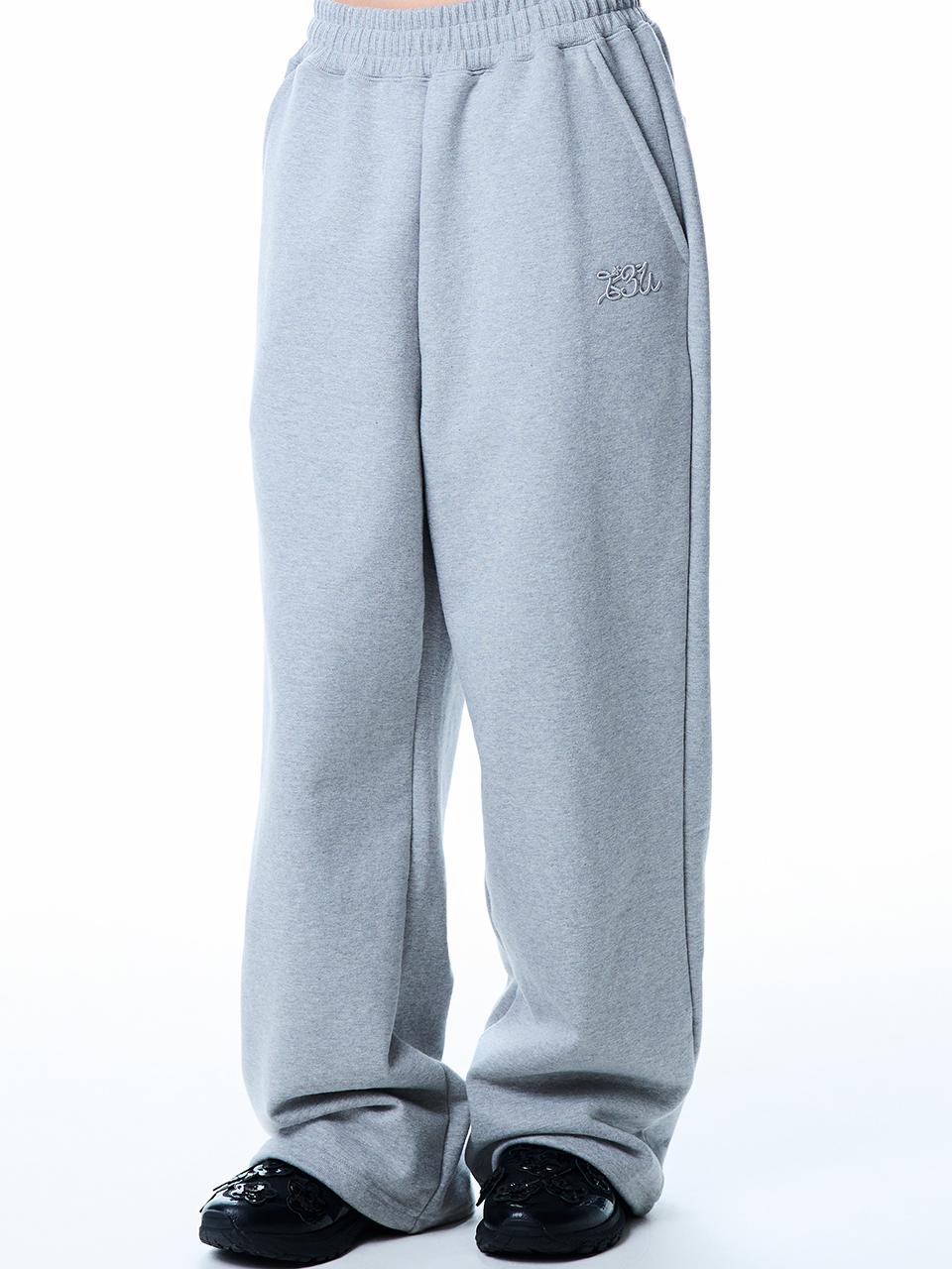 BASIC ILOVEU TRANING PANTS(GRAY)
