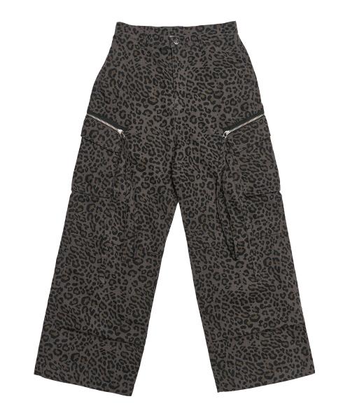 CAMOUFLAGE CARGO PANTS CHARCOAL