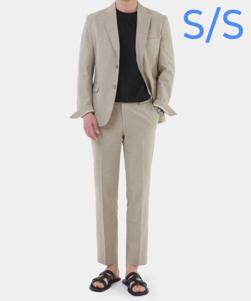 M1745 여름용 린넨 셋업 (베이지)