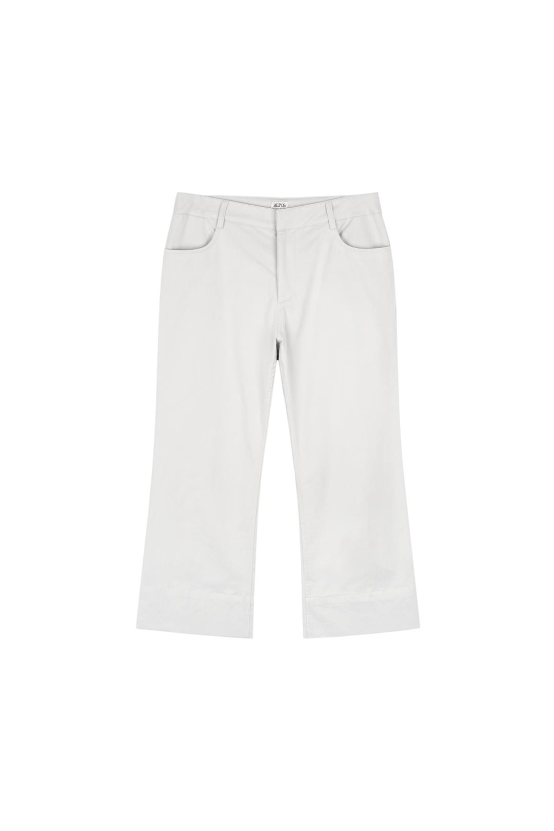 COTTON CAPRI PANTS (L GREY)