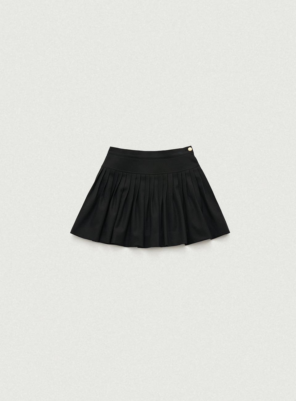 Black Karelian Pleats Mini Skirt [1/10부터 순차 배송]