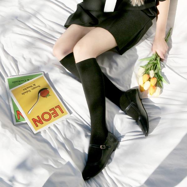 흘러내림 없는 쫀쫀 밴드 니삭스 오버니삭스 구멍안나는 시그니처 무지 도톰 U814