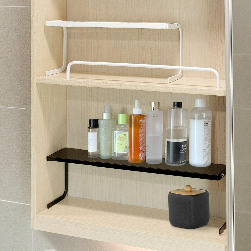 길이조절 욕실장 정리선반