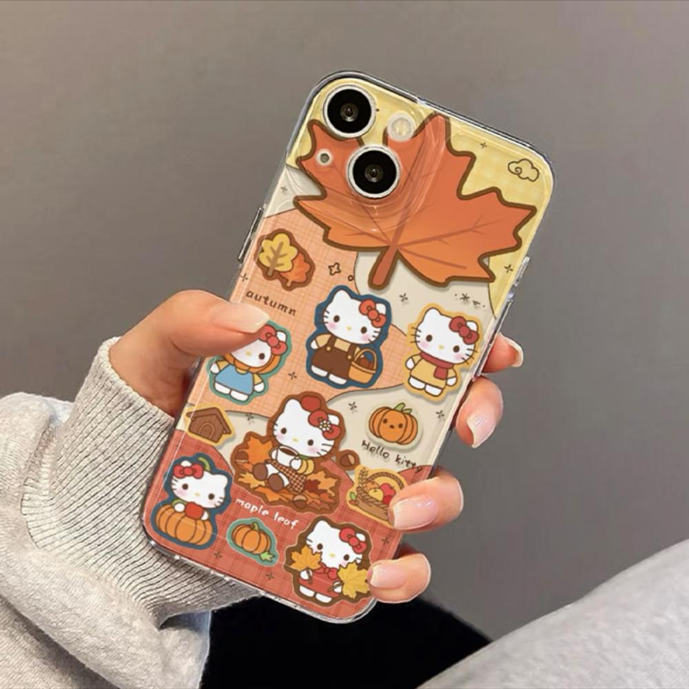 빈티지 가을 키티 아이폰 17케이스