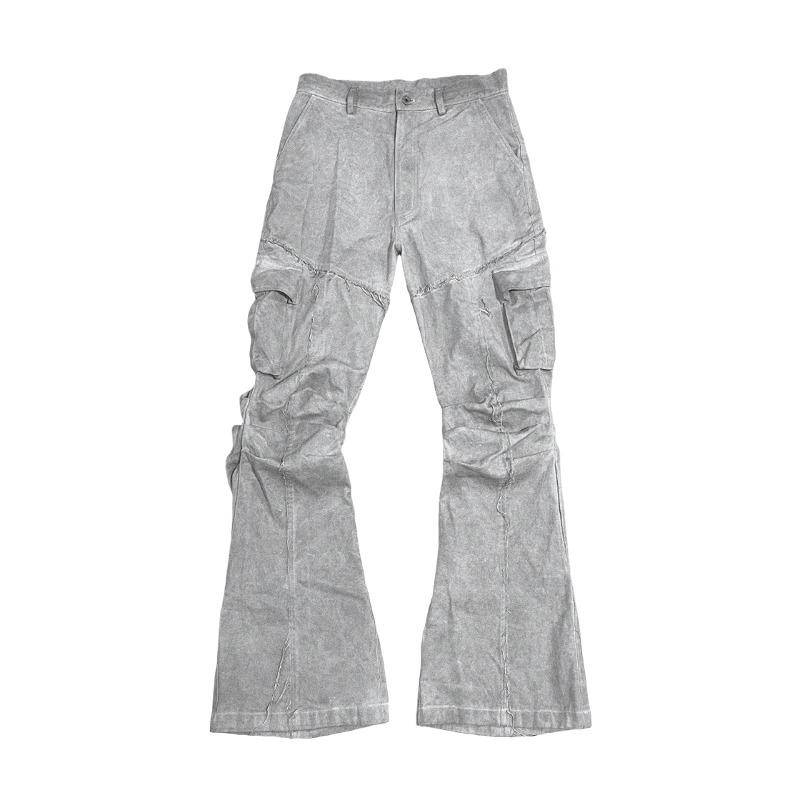 Napal flare cargo pants_Ash grey