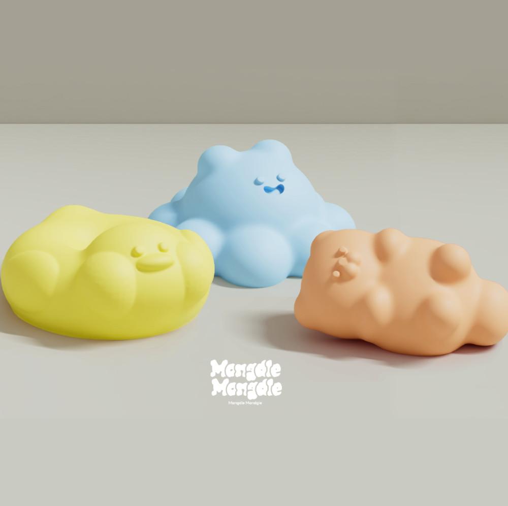 동물 모양 실리콘 얼음트레이 3종