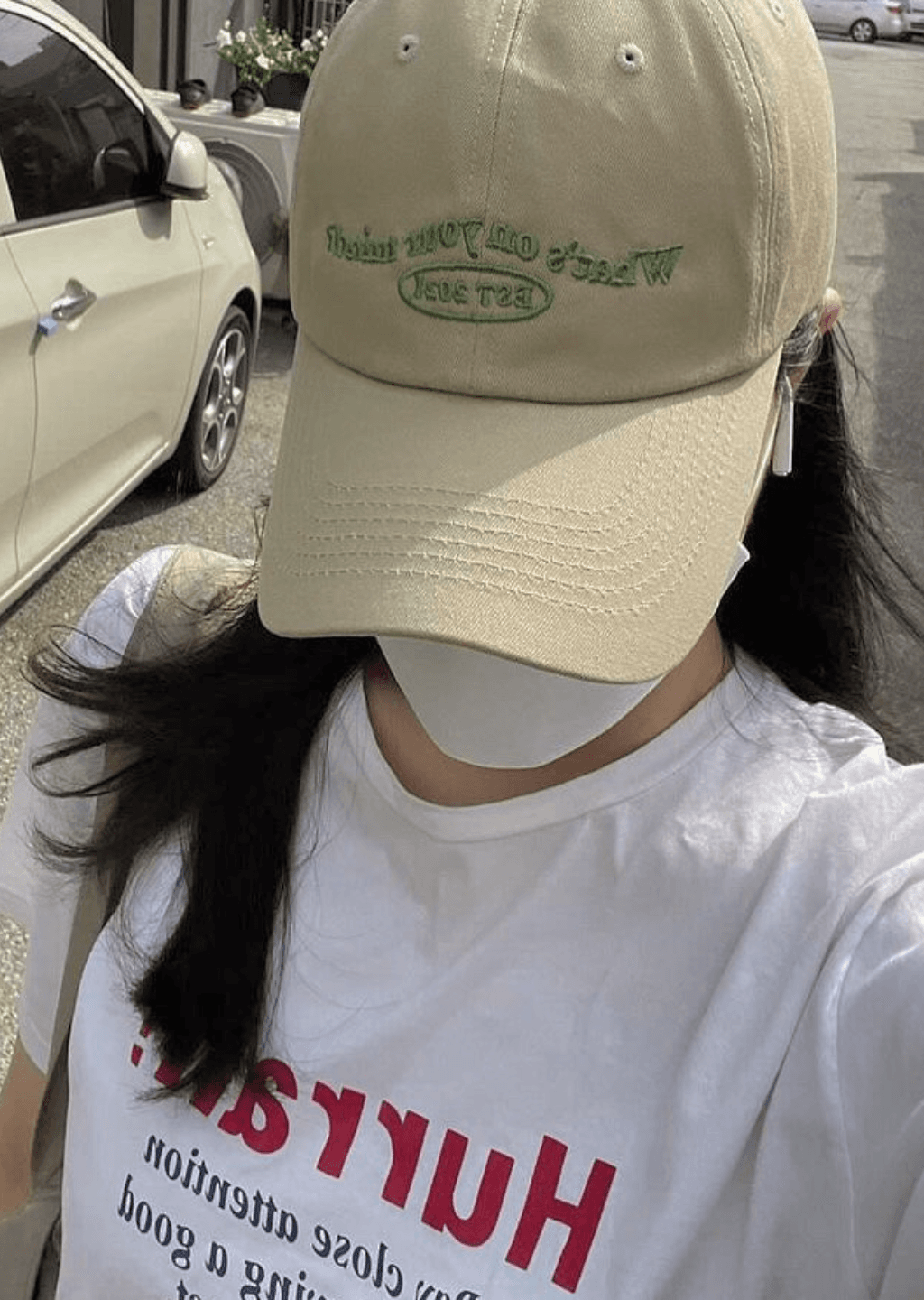 WHAT'S ON YOUR MIND CAP (BEIGE)