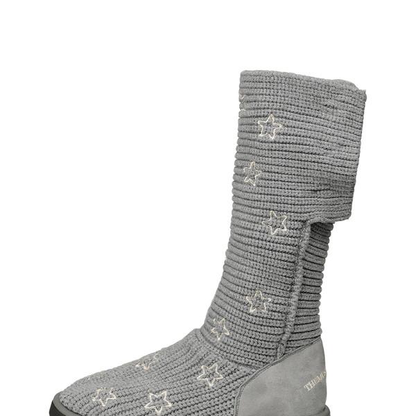STAR KNIT LONG BOOTS (GREY)