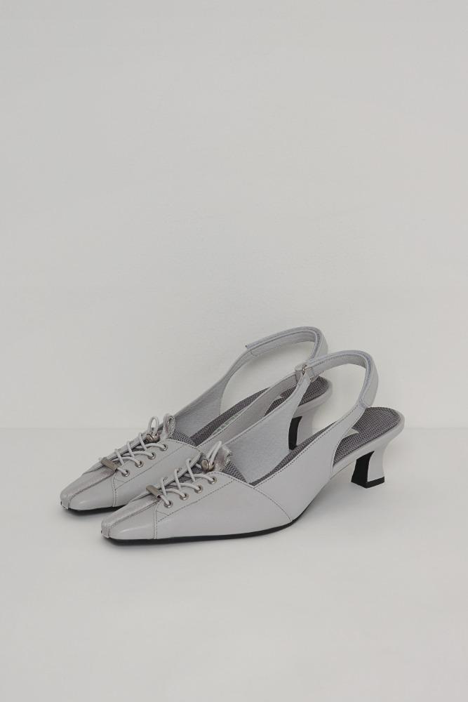 ALO SPORTY SLINGBACK HEELS ecru