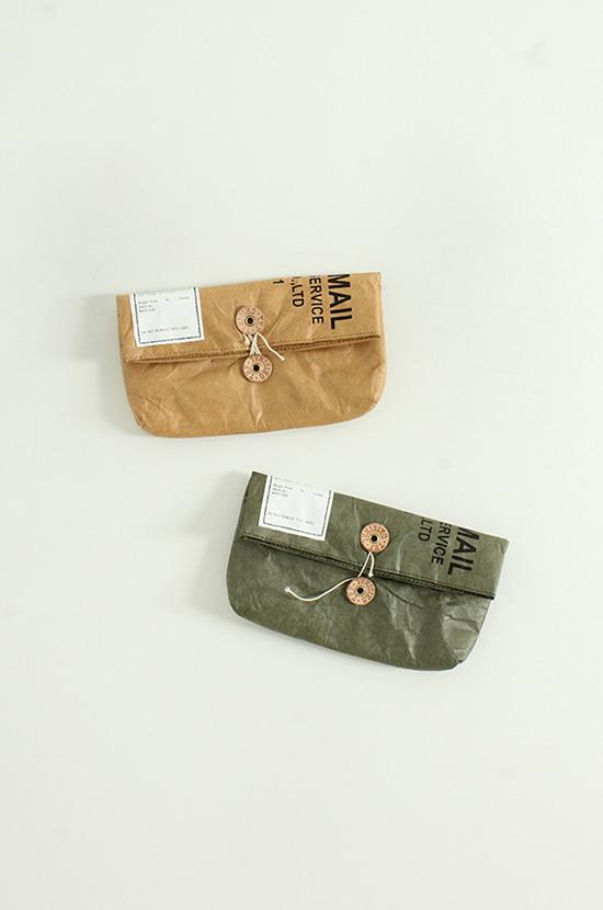 cracked paper clutch bag