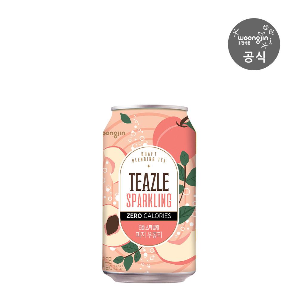 티즐 스파클링 피치우롱티 340mL 12개