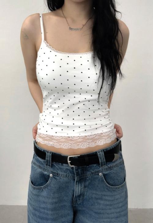 이즈이즈 dot cap sleeveless