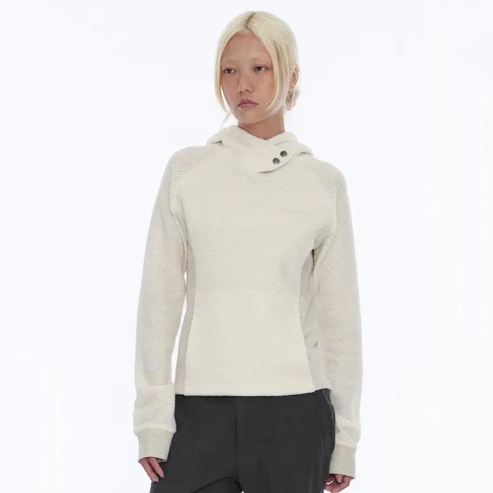 Boucle Hoodie Beige