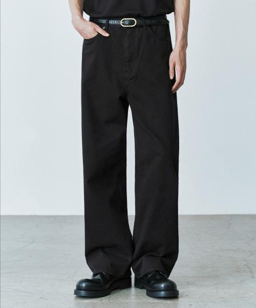 1765 SOFT BLACK JEANS [EXTRA WIDE STRAIGHT]