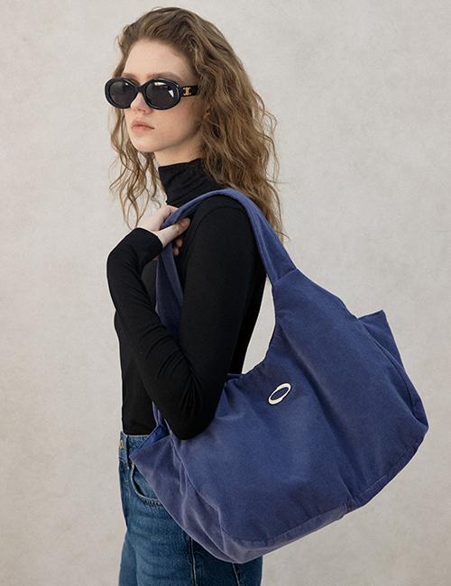 CP2. URBAN VELVET SHOPPER BAG PURPLE NAVY