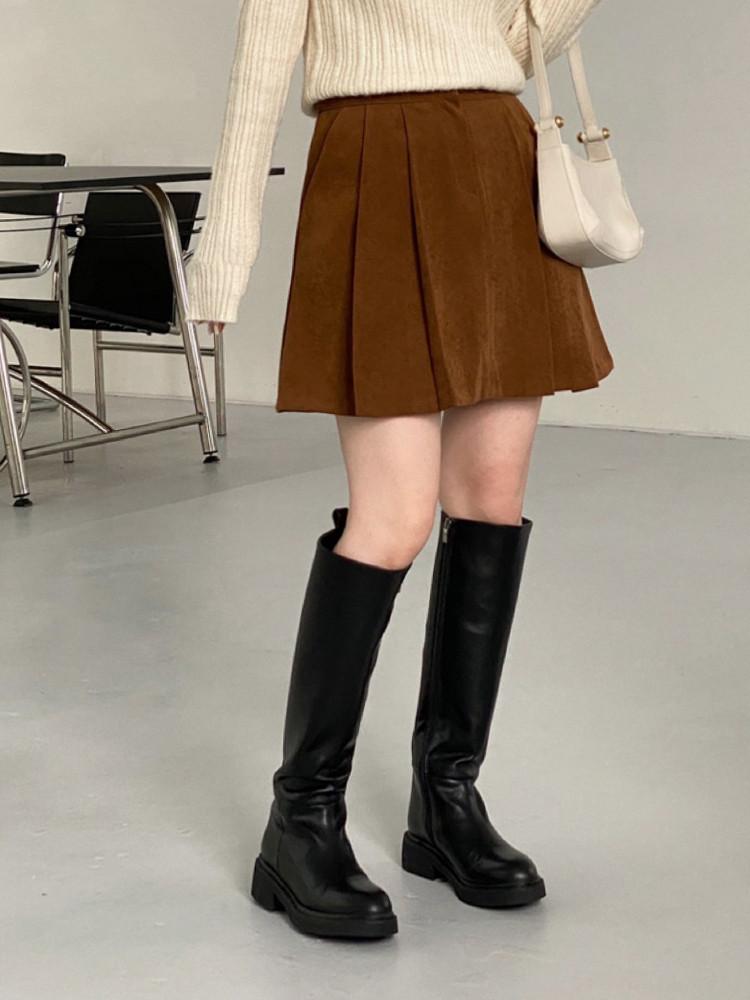 체리 버뮤다 하프 치마 바지