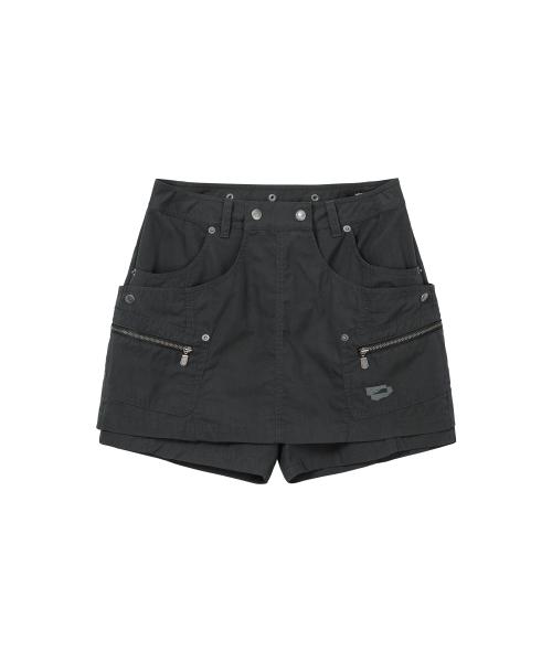 웰빙익스프레스(WELLBEING EXPRESS)  Layered Shorts Dark Grey - 사이즈 & 후기 | 무신사