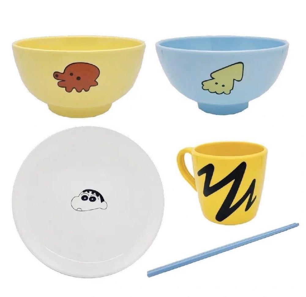 짱구 식기세트 4P 짱구는못말려 밥그릇 굿즈