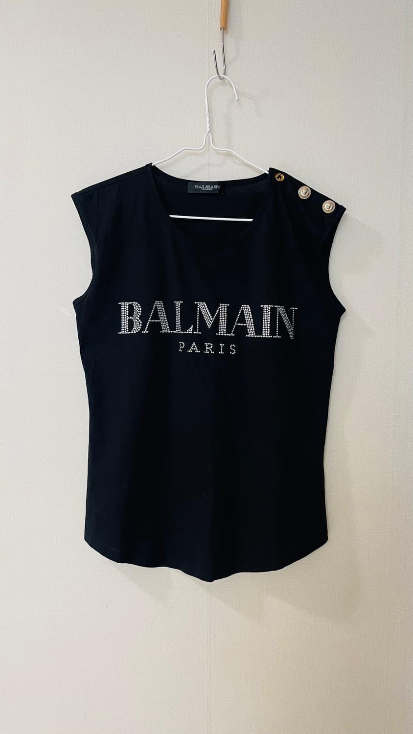 발밍 BALMAIN 큐빅 레터링 슬리브리스 셔츠. 원단 굿.  | 후루츠패밀리
