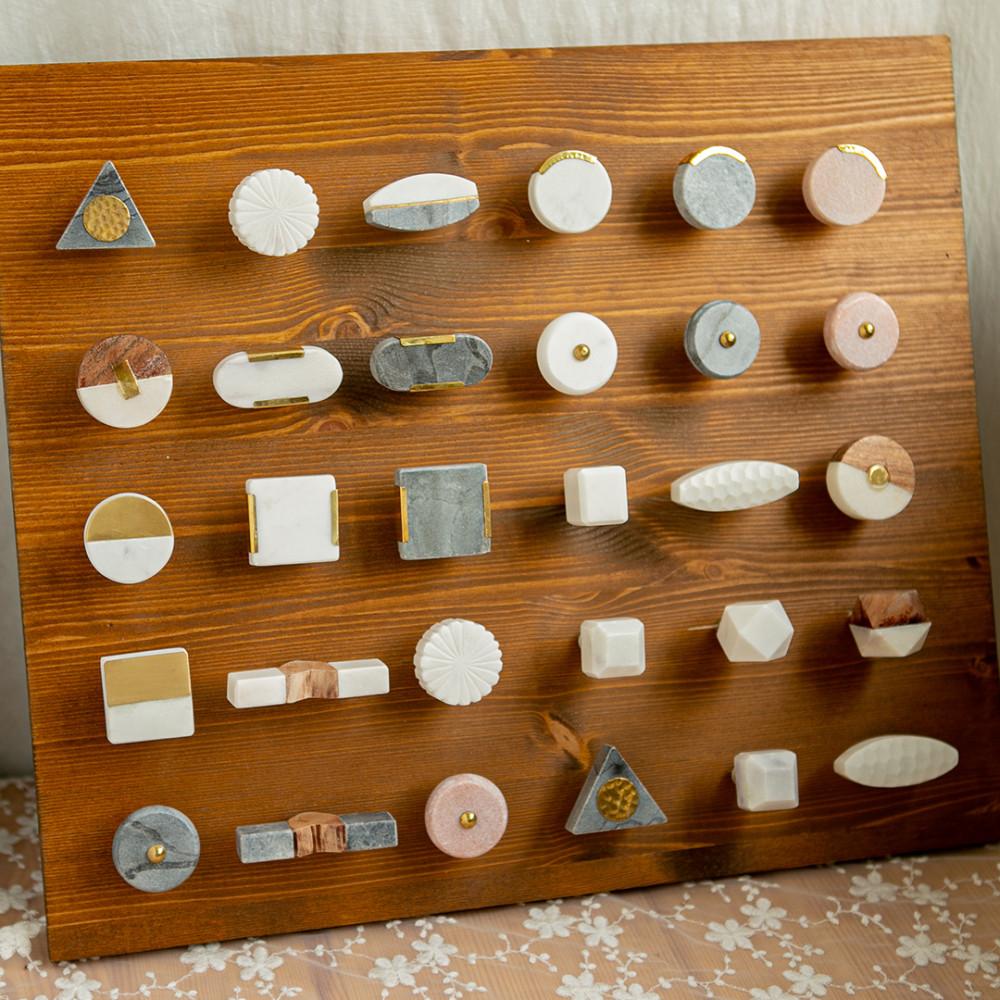 대리석 마블 스톤 가구손잡이 싱크대 신발장 서랍장 옷장 손잡이 문고리 1구