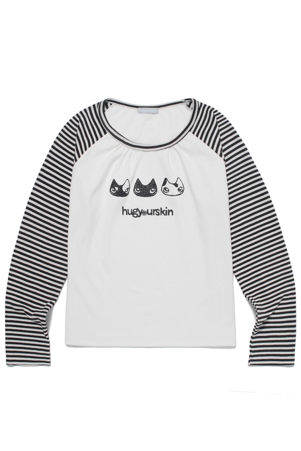 Hugging raglan T (White)