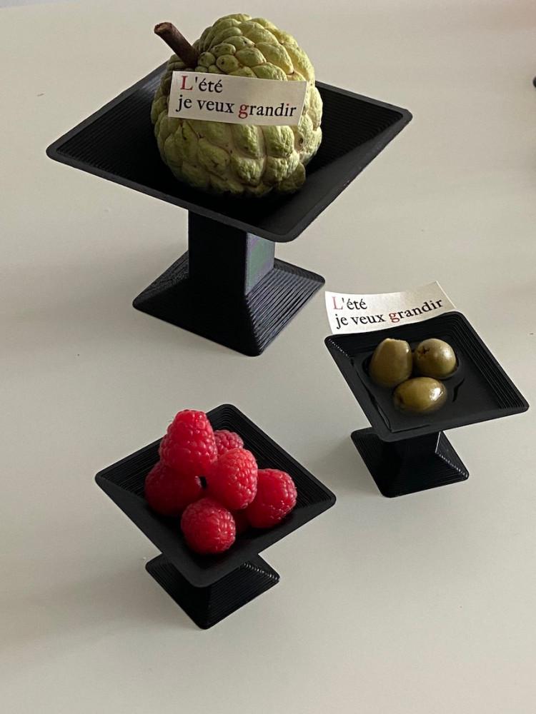 히포슈슈 그릇 복고풍 접시 장식 보관함