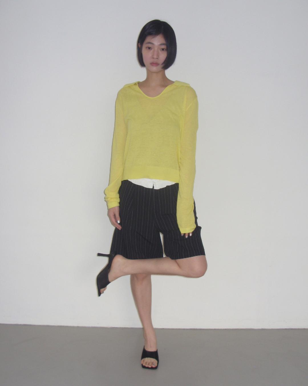 이알알 bermuda stripe pants