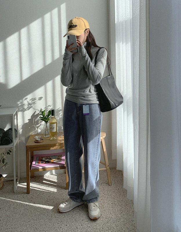 디트리 데님 팬츠 (S~2XL)(숏/기본/롱 ver.)(기모/기본 ver.)