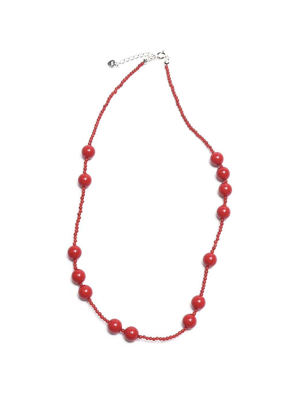 dot dots necklace (red)