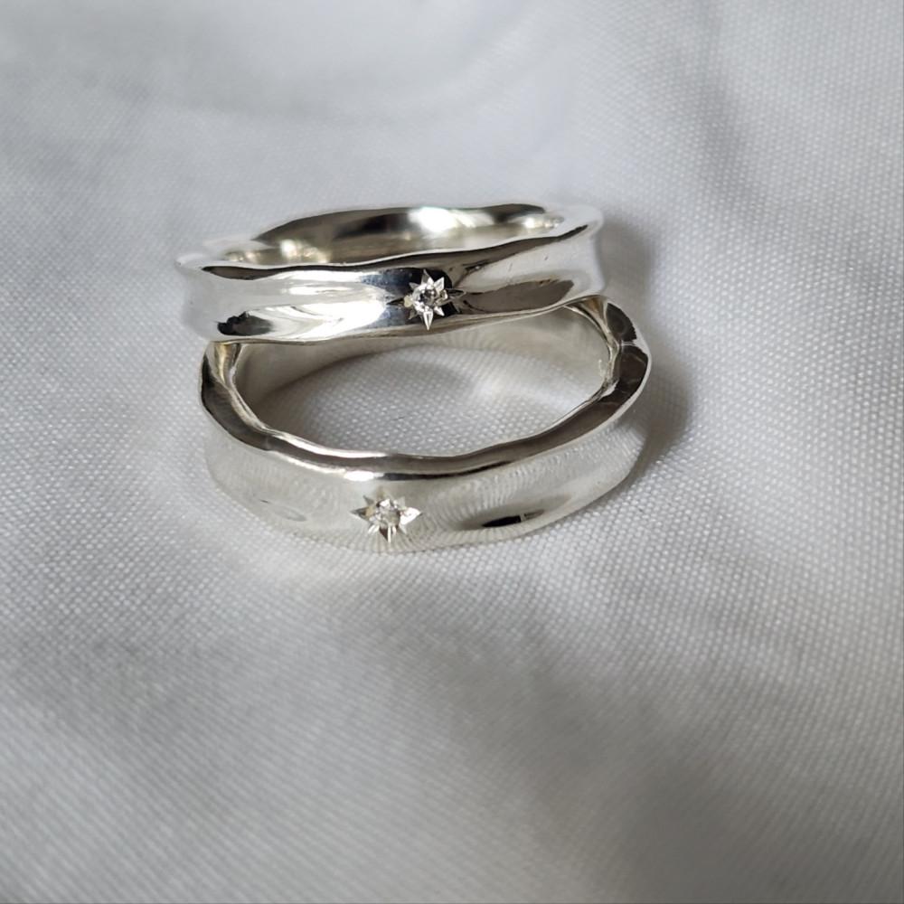 러프 커브 링/ 러프반지 두번째 시리즈 / curve ring