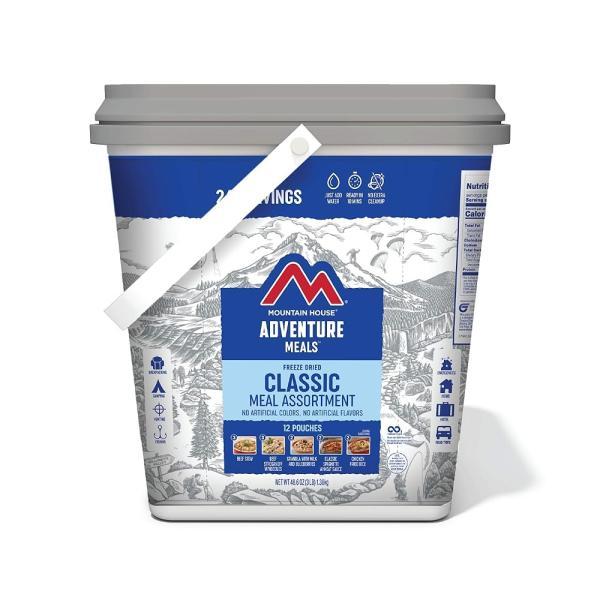 Mountain House 클래식 버킷 동결 건조 캠핑 음식 24인분