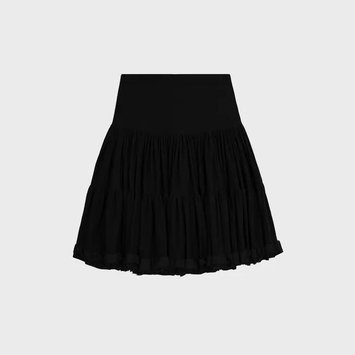 COTTON BALLERINA SKIRT (BLACK)
