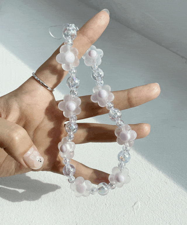 [신상추가] 비즈 스트랩 비즈고리 키링 비즈스트랩 키치 러블리 핸드폰줄