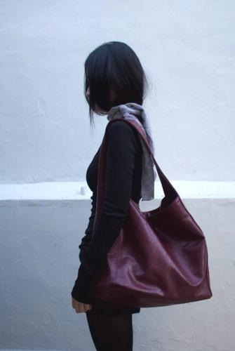 디에이디 shoulder bag (burgundy)