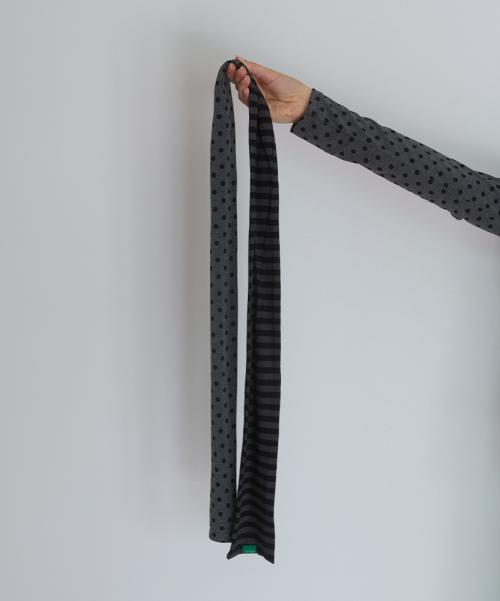 109.멀티 패턴 스카프_챠콜