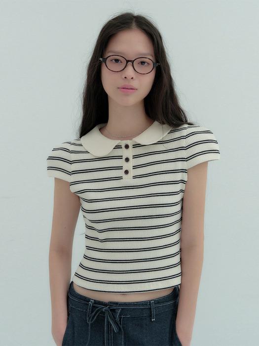 Mignon Collar T-Shirt(2Color)